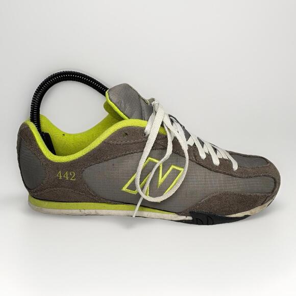 New Balance Shoes - New Balance WL442ML2 Gray Green Leather Sneakers Women’s Size 7.5 Casual Shoes